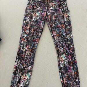 lululemon athletica Fast and Free Pocketed 25” Multicolor Abstract Leggings